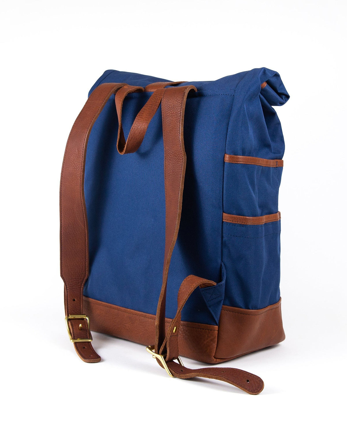 Weekender in Navy with Brown Leather  CLOSEOUT COLOR...20% OFF SALE! - Motley Goods